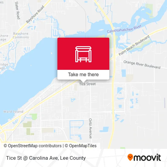 Mapa de Tice St @ Carolina Ave