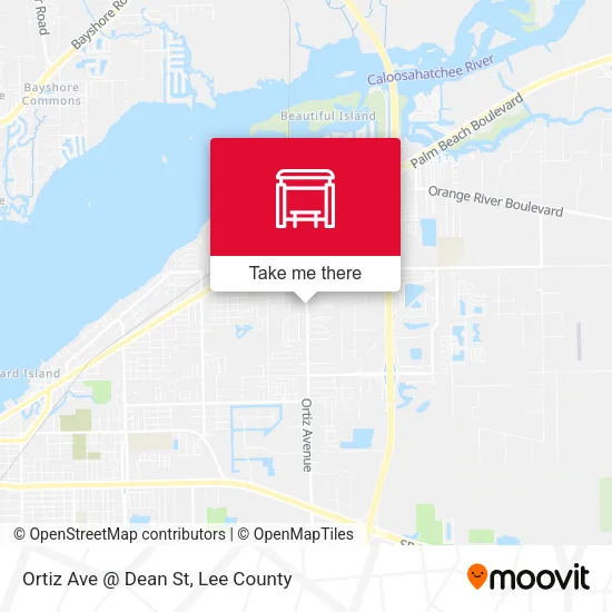 Mapa de Ortiz Ave @ Dean St