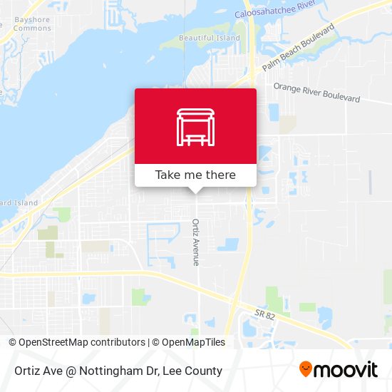 Mapa de Ortiz Ave @ Nottingham Dr