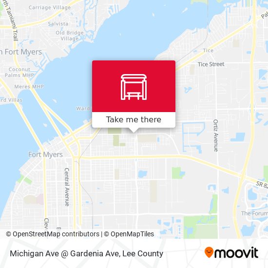 Mapa de Michigan Ave @ Gardenia Ave