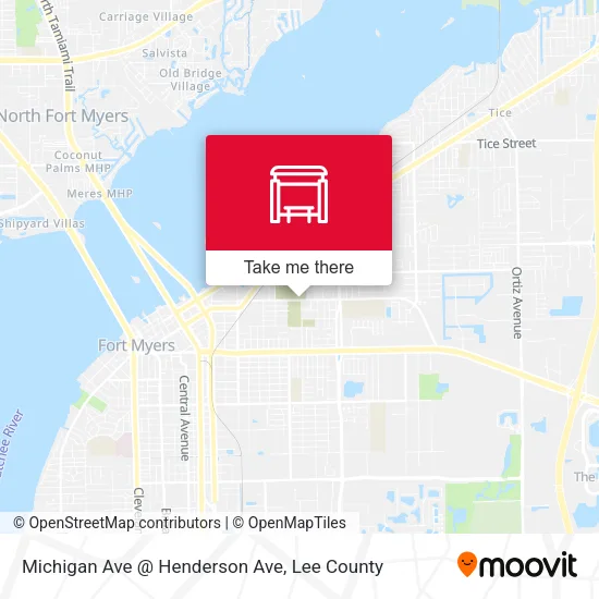 Mapa de Michigan Ave @ Henderson Ave