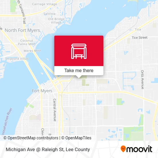 Mapa de Michigan Ave @ Raleigh St