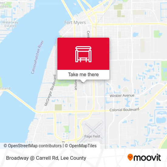 Mapa de Broadway @ Carrell Rd