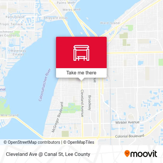 Mapa de Cleveland Ave @ Canal St