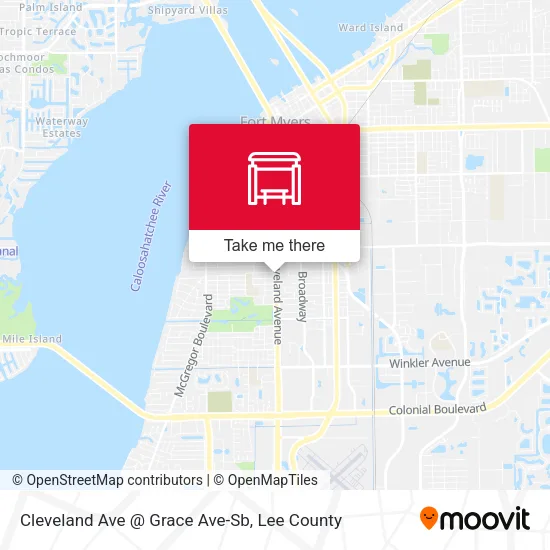 Mapa de Cleveland Ave @ Grace Ave-Sb