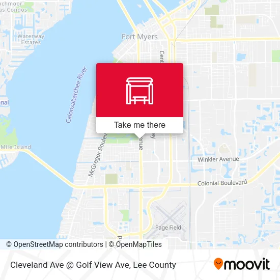 Mapa de Cleveland Ave @ Golf View Ave
