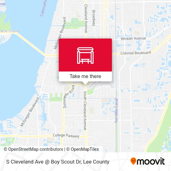 Mapa de S Cleveland Ave @ Boy Scout Dr