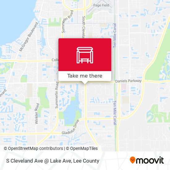 S Cleveland Ave @ Lake Ave map