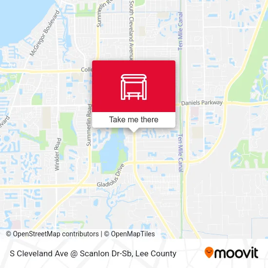Mapa de S Cleveland Ave @ Scanlon Dr-Sb