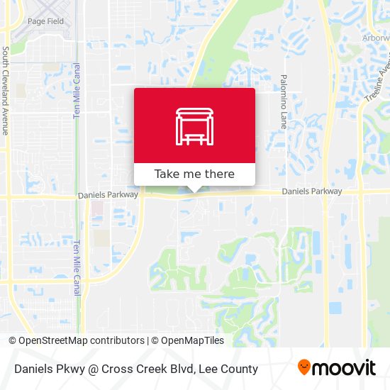 Daniels Pkwy @ Cross Creek Blvd map