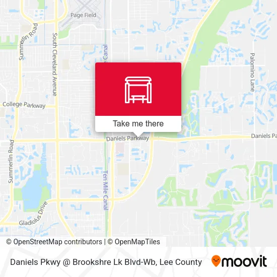 Mapa de Daniels Pkwy @ Brookshre Lk Blvd-Wb