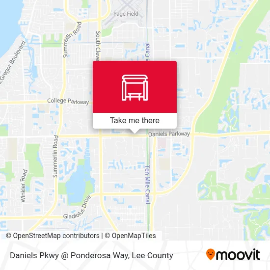 Daniels Pkwy @ Ponderosa Way map