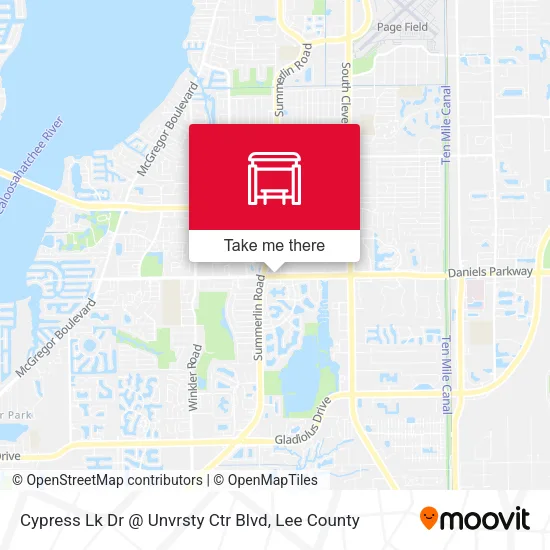 Cypress Lk Dr @ Unvrsty Ctr Blvd map