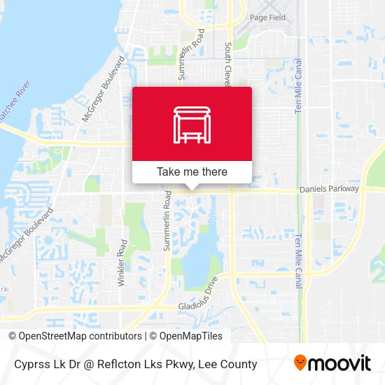 Cyprss Lk Dr @ Reflcton Lks Pkwy map