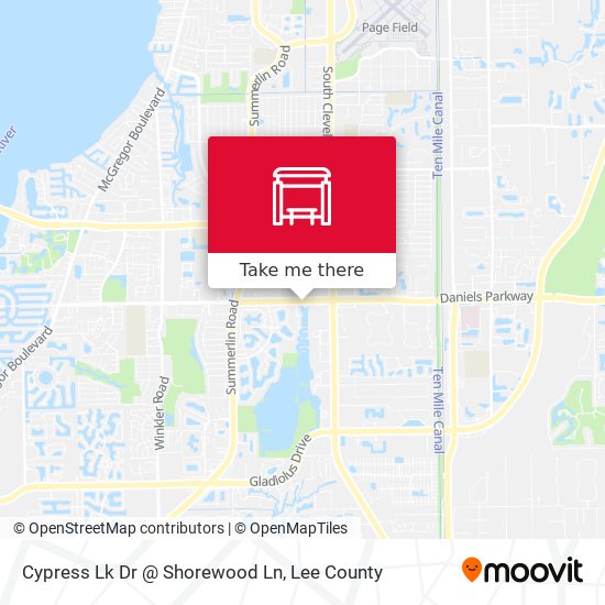 Cypress Lk Dr @ Shorewood Ln map