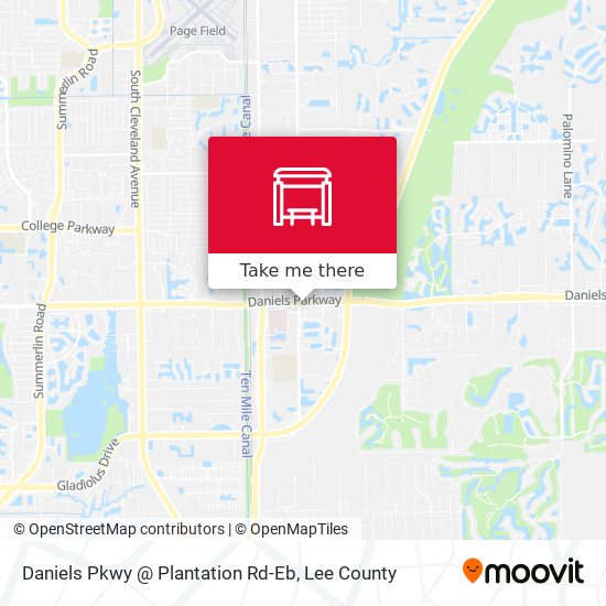 Daniels Pkwy @ Plantation Rd-Eb map