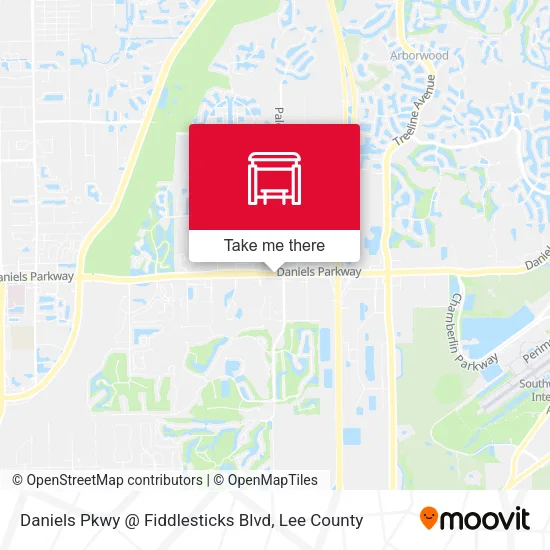 Mapa de Daniels Pkwy @ Fiddlesticks Blvd