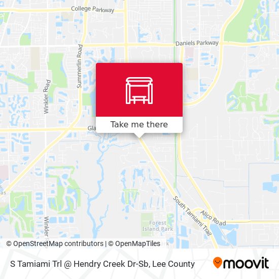 S Tamiami Trl @ Hendry Creek Dr-Sb map