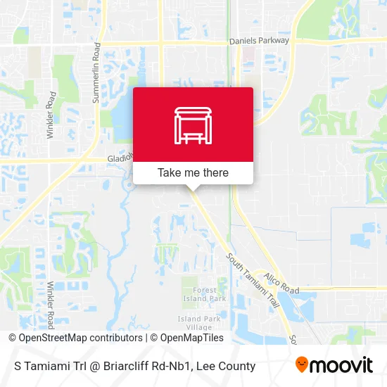 S Tamiami Trl @ Briarcliff Rd-Nb1 map