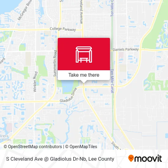 Mapa de S Cleveland Ave @ Gladiolus Dr-Nb