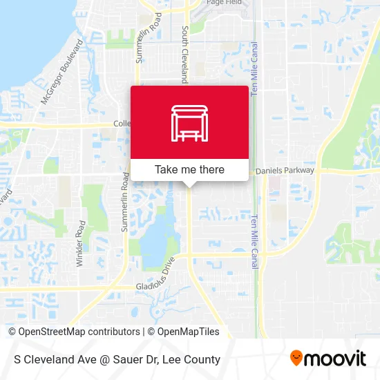 S Cleveland Ave @ Sauer Dr map