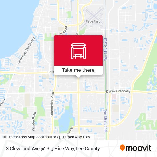 S Cleveland Ave @ Big Pine Way map