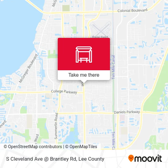 S Cleveland Ave @ Brantley Rd map