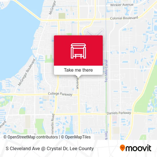S Cleveland Ave @ Crystal Dr map