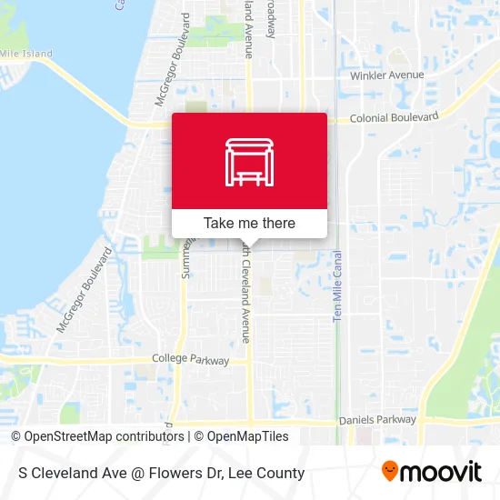 S Cleveland Ave @ Flowers Dr map