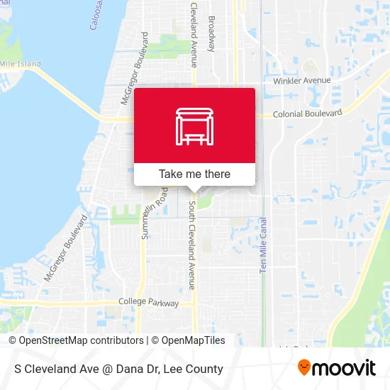 S Cleveland Ave @ Dana Dr map