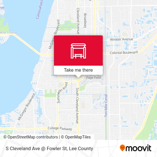 S Cleveland Ave @ Fowler St map