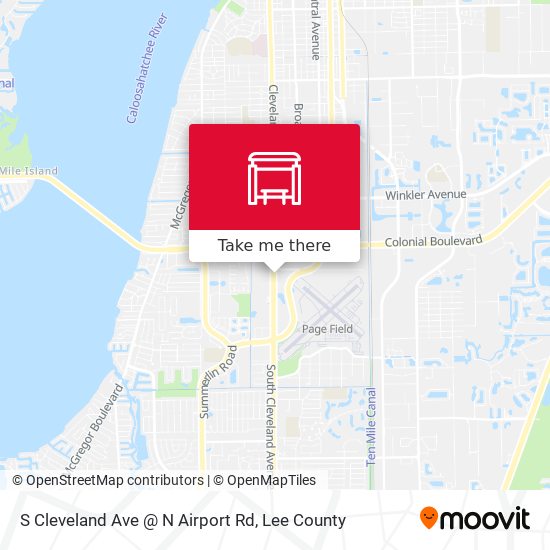 S Cleveland Ave @ N Airport Rd map