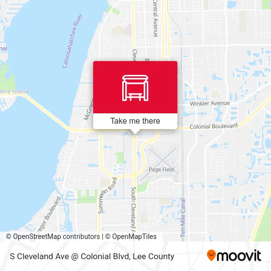 Mapa de S Cleveland Ave @ Colonial Blvd