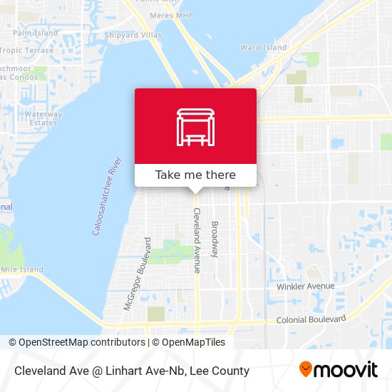 Cleveland Ave @ Linhart Ave-Nb map