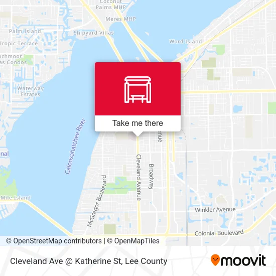 Mapa de Cleveland Ave @ Katherine St