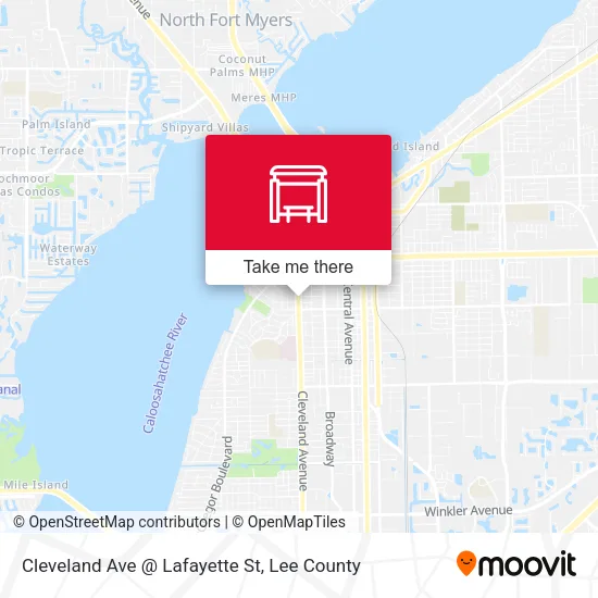 Mapa de Cleveland Ave @ Lafayette St