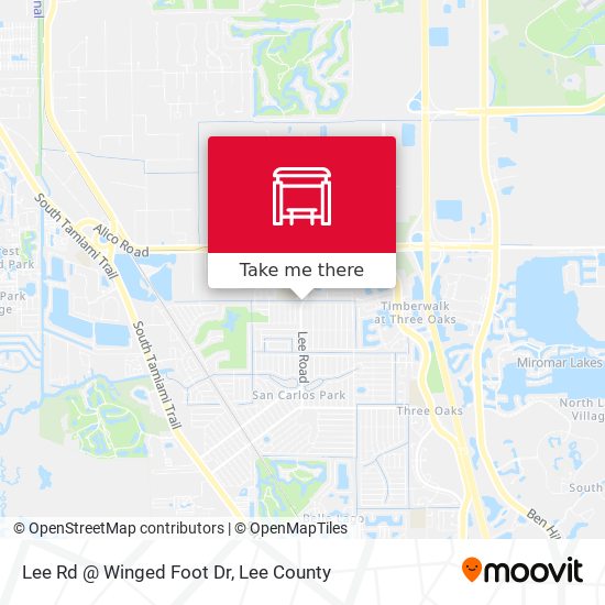 Mapa de Lee Rd @ Winged Foot Dr