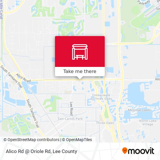 Alico Rd @ Oriole Rd map