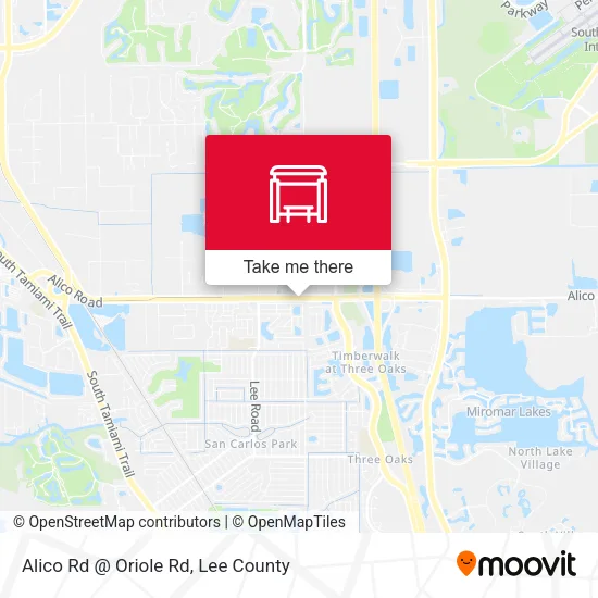 Mapa de Alico Rd @ Oriole Rd