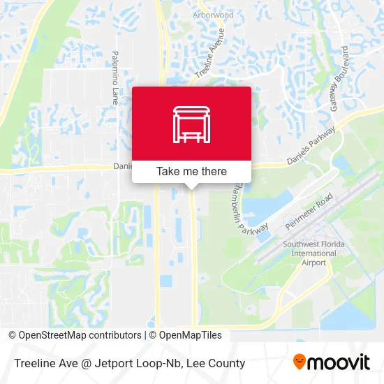 Mapa de Treeline Ave @ Jetport Loop-Nb