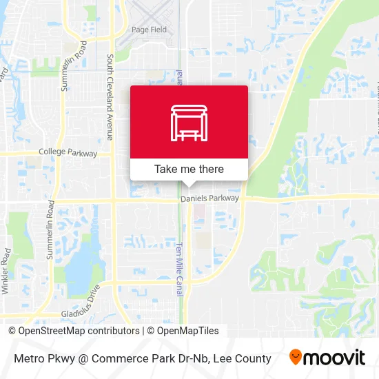 Metro Pkwy @ Commerce Park Dr-Nb map