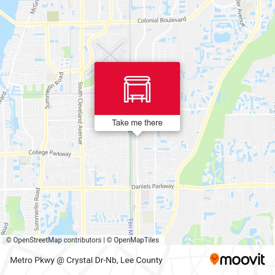 Mapa de Metro Pkwy @ Crystal Dr-Nb