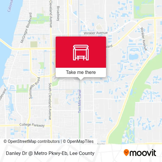 Danley Dr @ Metro Pkwy-Eb map