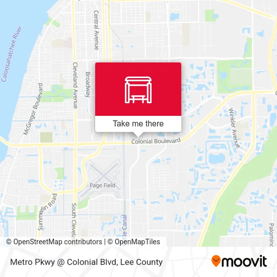 Mapa de Metro Pkwy @ Colonial Blvd