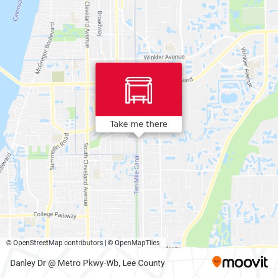 Danley Dr @ Metro Pkwy-Wb map