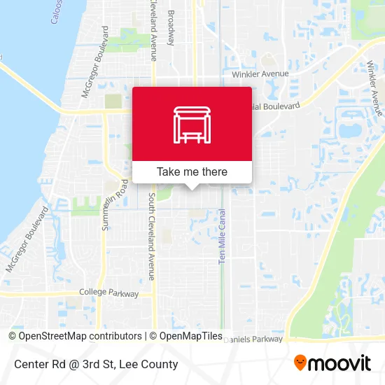 Mapa de Center Rd @ 3rd St
