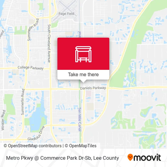 Metro Pkwy @ Commerce Park Dr-Sb map