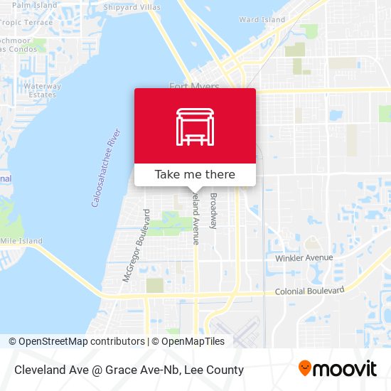 Mapa de Cleveland Ave @ Grace Ave-Nb