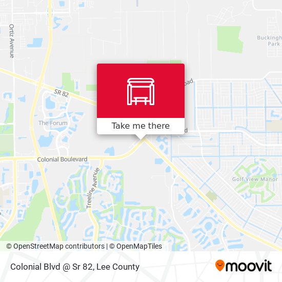 Colonial Blvd @ Sr 82 map