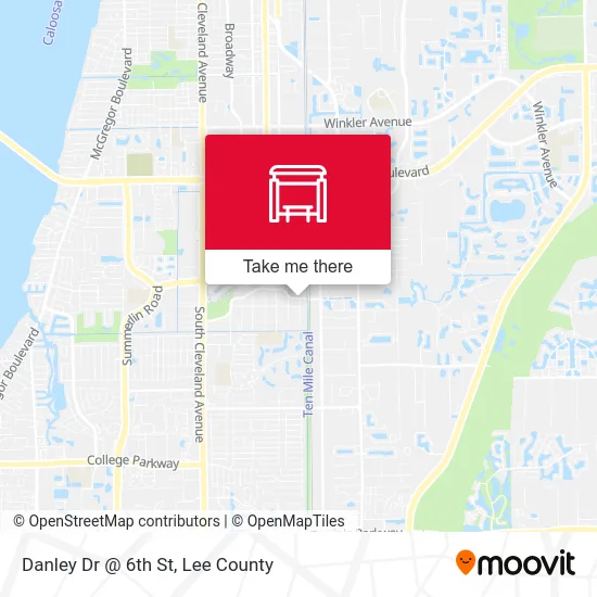 Danley Dr @ 6th St map